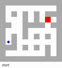 Maze2D training episode, ground-truth rollout.